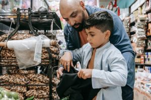 kids training for shopping